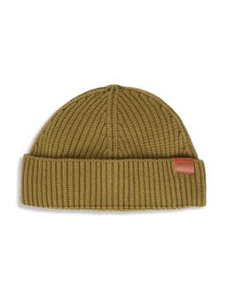 GANT - Men Green Self Design Beanie