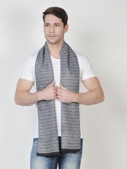 Alvaro Castagnino - Grey Coloured Mens Viscose Muffler