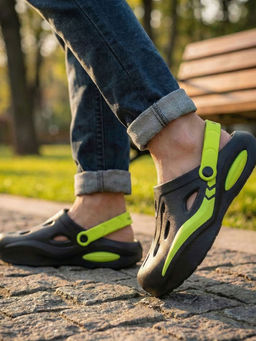 Bewakoof - Men Black Clogs