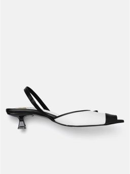 Zori World - Women White CAPPICCINO Kitten Heels