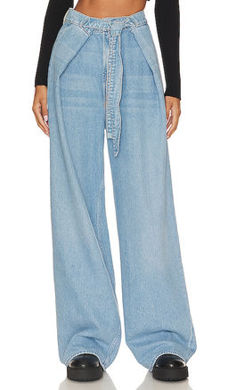 Mother - High Waisted Tie Front Funnel Sneak