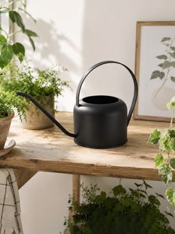 Metalsmith - Black Watering Can For Home And Office
