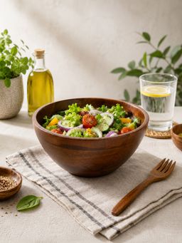 Metalsmith - Elegant Wooden Serve & Decor Bowl-Medium