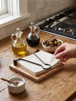 Metalsmith - Elegant Wooden Napkin Holder-Medium