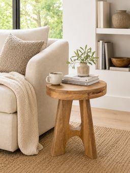 Metalsmith - Wooden Seating Stool For Home And Office