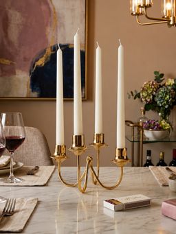 Metalsmith - Tea Light Holder Steel 4 Cup Pillar Candle Holder