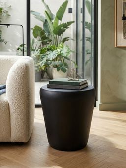 Metalsmith - for Home Office Indoor Outdoor Circular Iron Side & Bedside Table