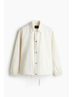 H&M - Men White Regular Fit Canvas Coach Jacket