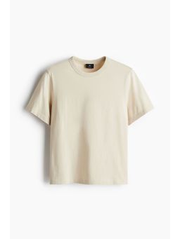 H&M - Men Beige Regular Fit T-Shirt