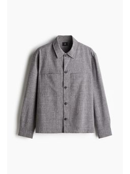 H&M - Men Grey Regular Fit Overshirt