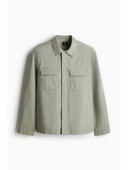 H&M - Men Green Regular Fit Utility Overshirt