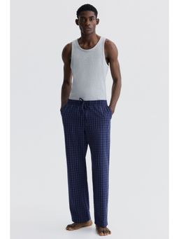 H&M - Men Blue Relaxed Fit Poplin trousers