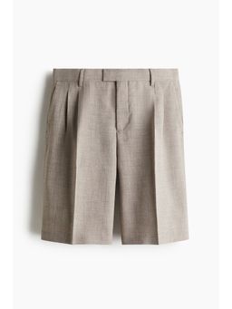 H&M - Men Beige Loose Fit Tailo Shorts