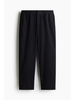 H&M - Men Blue Relaxed Fit Cotton-Blend Twill Trousers