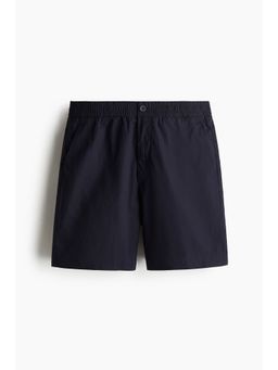 H&M - Men Blue Relaxed Fit Poplin Shorts