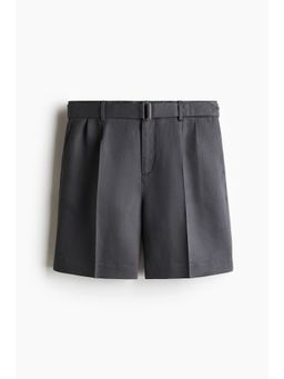 H&M - Men Grey Relaxed Fit Tailo Lyocell-Blend Shorts
