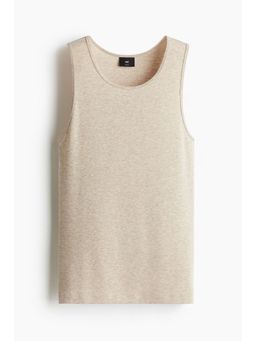 H&M - Men Beige Slim Fit Vest Top