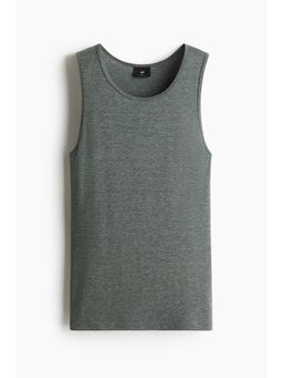H&M - Men Green Slim Fit Vest Top