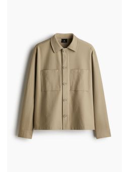 H&M - Men Green Regular Fit Twill Overshirt