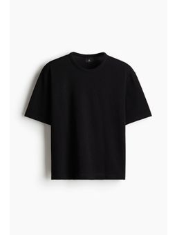 H&M - Men Black Loose Fit T-Shirt