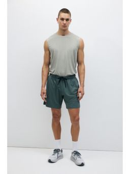 H&M - Men Green Sports Shorts With Drymove