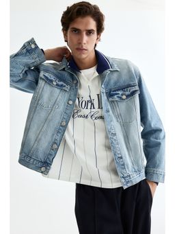 H&M - Men Blue Denim Trucker Jacket