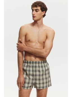 H&M - Men Beige 2-Pack Woven Boxers