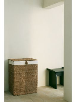 H&M - Beige Extra-Large Seagrass Laundry Basket