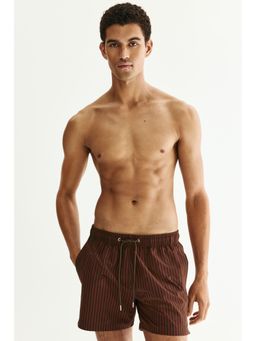 H&M - Men Red Seersucker Swim Shorts