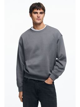 H&M - Men Grey Loose Fit Sweatshirt