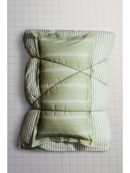 H&M - Green Cotton Percale Pillowcase