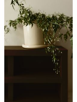 H&M - Yellow Large Stoneware Plant Pot With Saucer