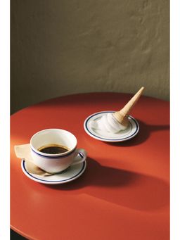 H&M - Blue 2-Pack Porcelain Cups and Saucers