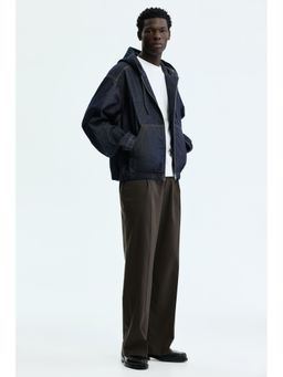 H&M - Men Blue Hooded Workwear Hoodie