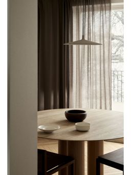 H&M - Beige 1-Pack Wide Linen-Blend Curtain Length