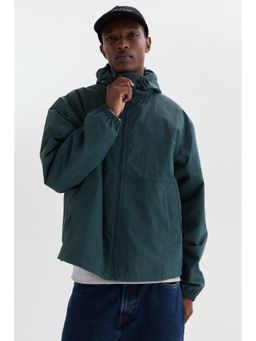 H&M - Men Turquoise Water-repellent nylon windbreaker