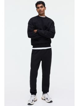 H&M - Men Black Regular Fit Sweatpants