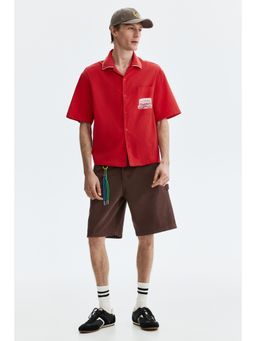 H&M - Men Brown Relaxed Fit Carpenter Shorts