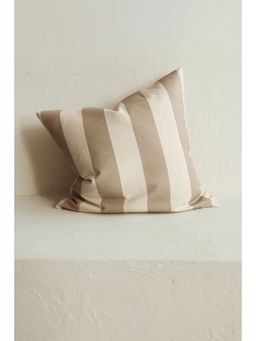 H&M - Beige Cotton canvas cushion cover