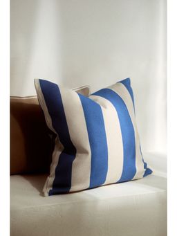 H&M - Blue Cotton canvas cushion cover