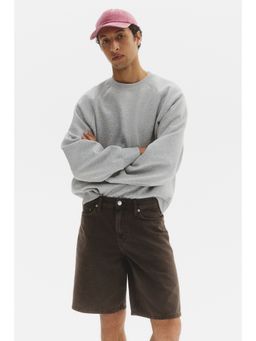 H&M - Men Brown Relaxed Fit Denim Shorts