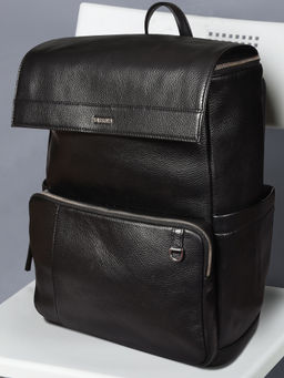 Sassora - Premium Leather Men's 15.5 Laptop Backpack (L)
