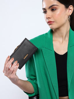 Sassora - Premium Leather Rfid Women's M Purse Wallet (M)