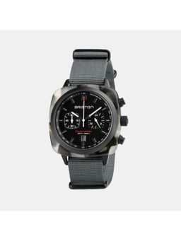 Briston - Black Fabric Analog Watch (18142.Pbam.Gts.3.Ng) (M)