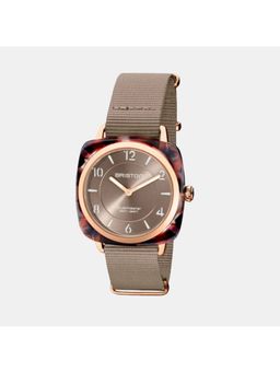 Briston - Grey Fabric Analog Watch (21536.Pra.Ubr.30.Nt) (M)