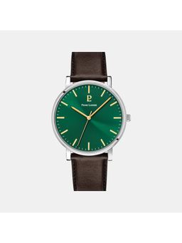 Pierre Lannier - Green Leather Analog Watch (217G174) (M)