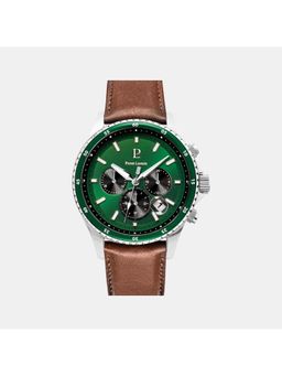 Pierre Lannier - Green Leather Analog Watch (227G164) (M)