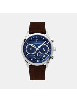 Pierre Lannier - Blue Leather Analog Watch (232G164) (M)