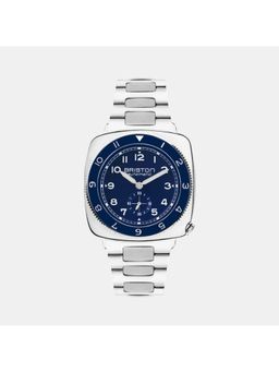 Briston - Navy Blue Stainless Steel Analog Watch (241639.Ps.L.15.Sb) (M)