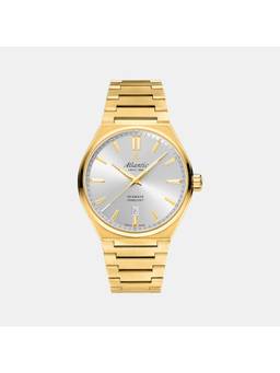Atlantic - Silver Stainless Steel Analog Watch (58366.45.21) (M)